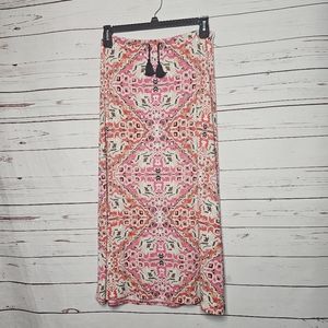 J. Jill Elastic Tassel Waist Boho Skirt